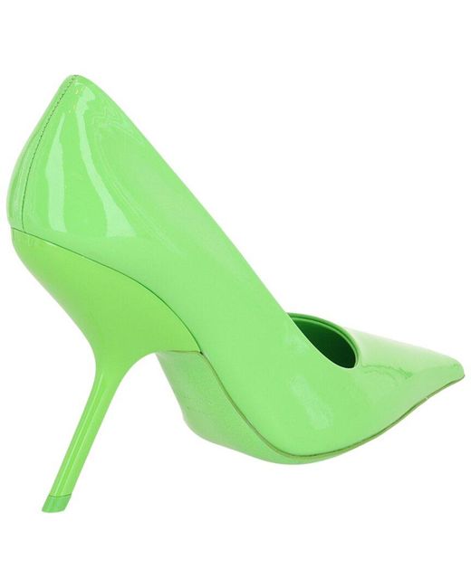 Ferragamo Green Eva X5 Patent Leather Pump