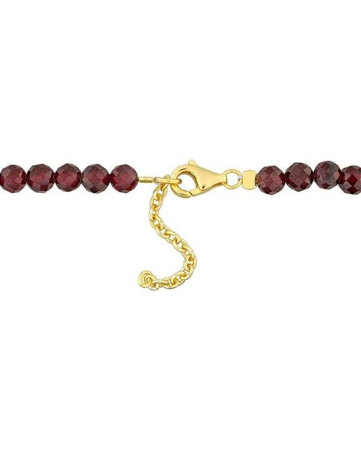 Rina Limor White 6.97 Ct. Tw. Garnet Beaded Bracelet