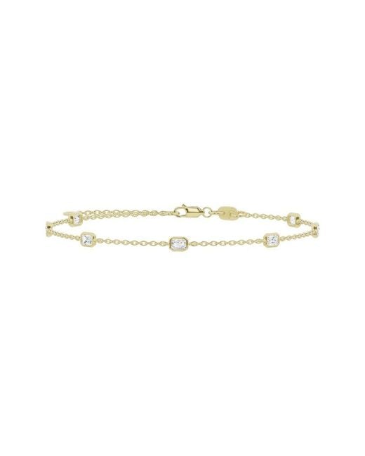 Lab Grown Diamonds White 14K 0.75 Ct. Tw. Lab-Grown Diamond Station Bracelet