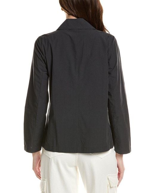 Eileen Fisher Black Petite Notch Collar Blazer