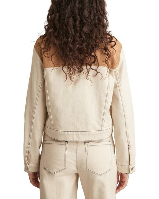 Reiss Blue Maddie Crafted Denim Jacket