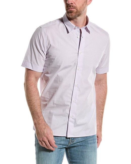 Boss White Straight Fit Shirt for men