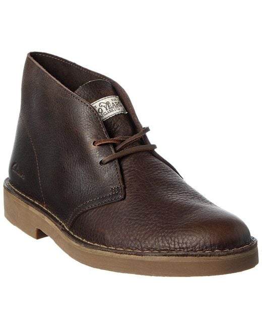 Clarks Brown Desert Evo Leather Boot for men
