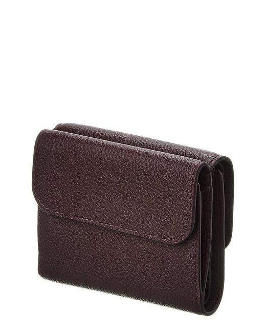 Chloé Purple Marcie Leather French Wallet