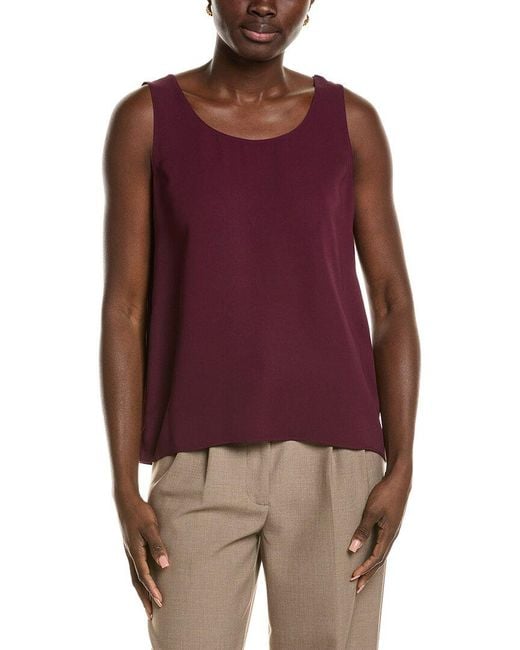 Lafayette 148 New York Red Finnley Top