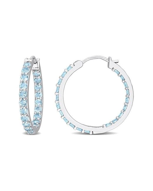 Rina Limor Silver 3.20 Ct. Tw. Blue Topaz - Sky Earrings