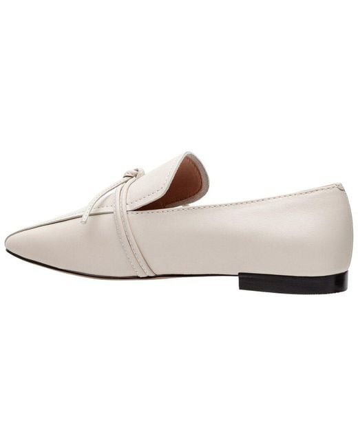 Linea Paolo White Melia Leather Loafer