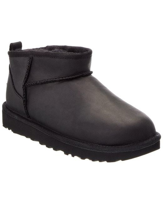 Ugg Black W Classic Ultra Mini Suede Bootie