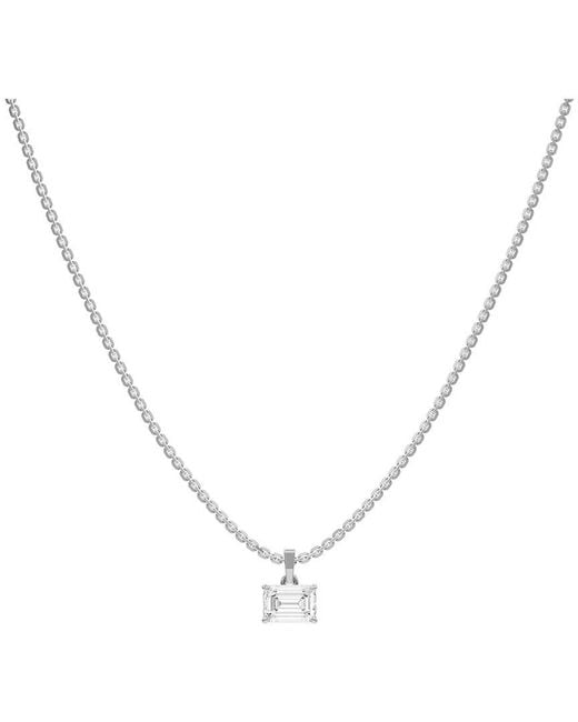 Lab Grown Diamonds Metallic 14K 1.00 Ct. Tw. Lab-Grown Diamond Necklace