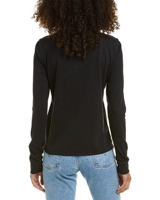 Bella Dahl Black Crew Neck T-shirt