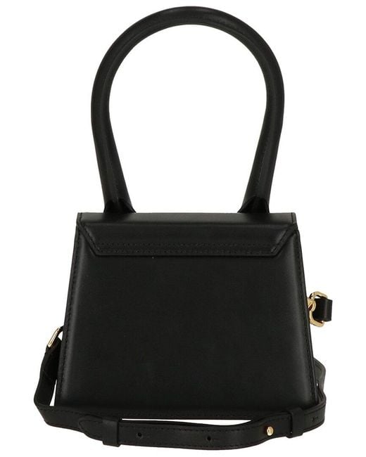 Jacquemus Black Le Chiquito Moyen Leather Hand Bag