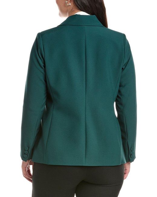 Tahari Green Plus Solid Blazer