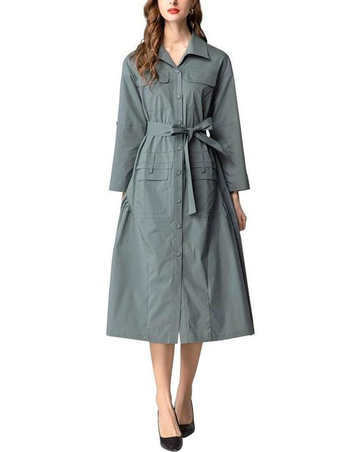 BURRYCO Blue Midi Dress