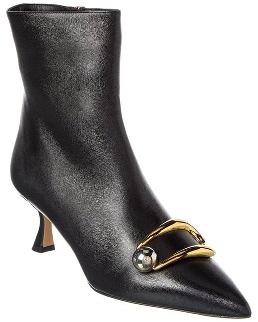 Alexandre Birman Black Harper 60 Leather Bootie