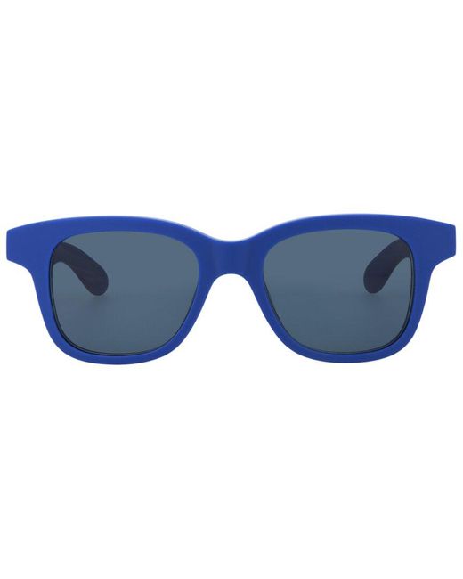 Alexander McQueen Blue Am0382s 145mm Sunglasses for men