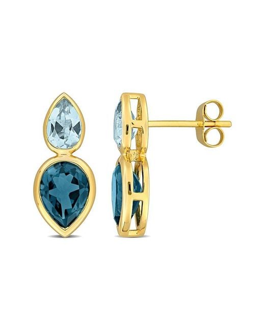 Rina Limor White 14k 3.54 Ct. Tw. Gemstone Earrings