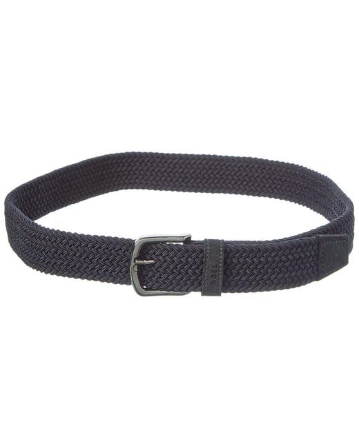 Boss Blue Sash Leather & Canvas Belt for men