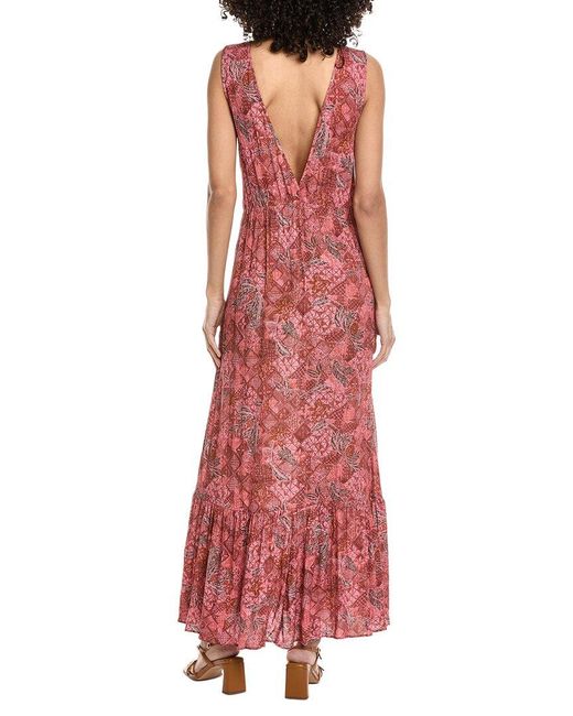 Faherty Brand Red Eden Dress