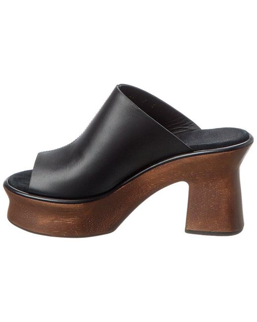 Ferragamo Black Samanta Leather Mule