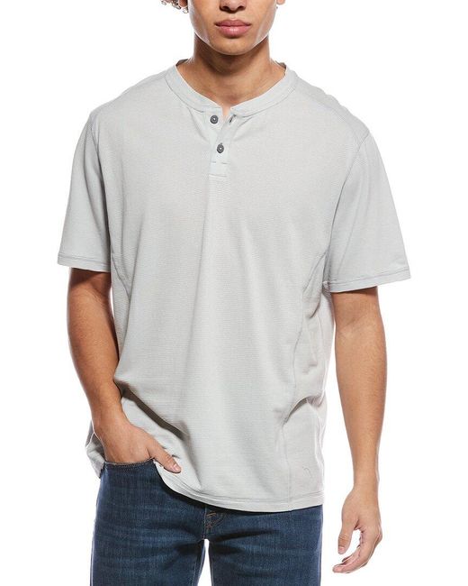 Tommy Bahama Gray Weekend Player Henley Shirt for men