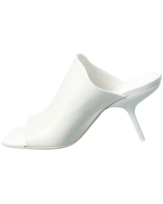 Ferragamo White Era 85 Leather Sandal