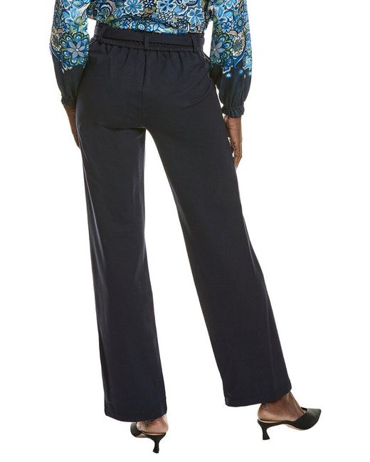 Tahari Blue Wide Leg Pant