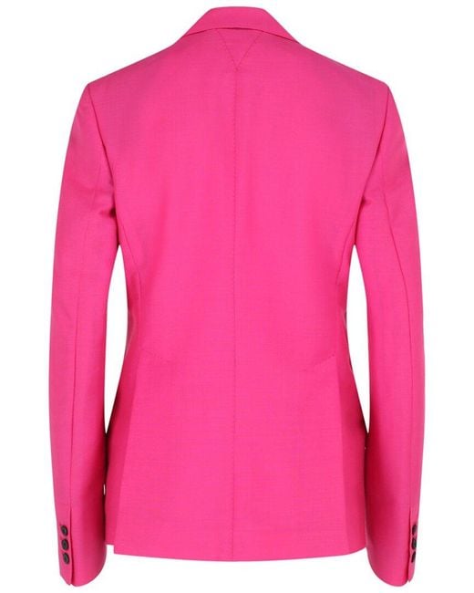 Versace Pink Mohair Blend Blazer