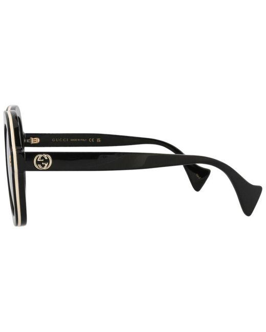 Gucci Black 57Mm Sunglasses