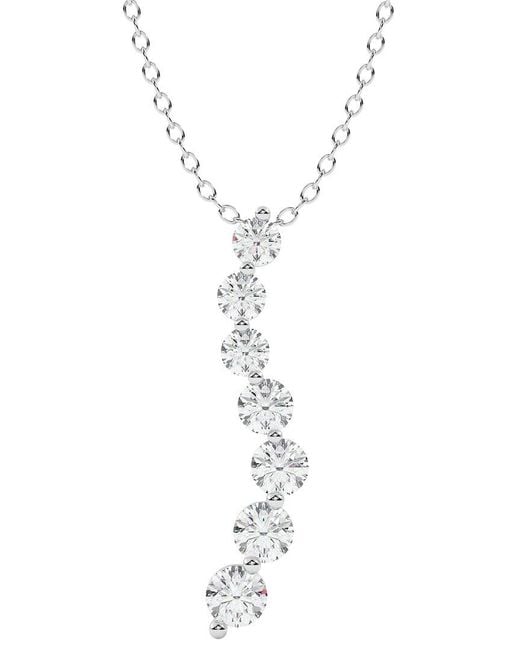 Diamond Select Cuts White 14K 1.00 Ct. Tw. Diamond Pendant Necklace