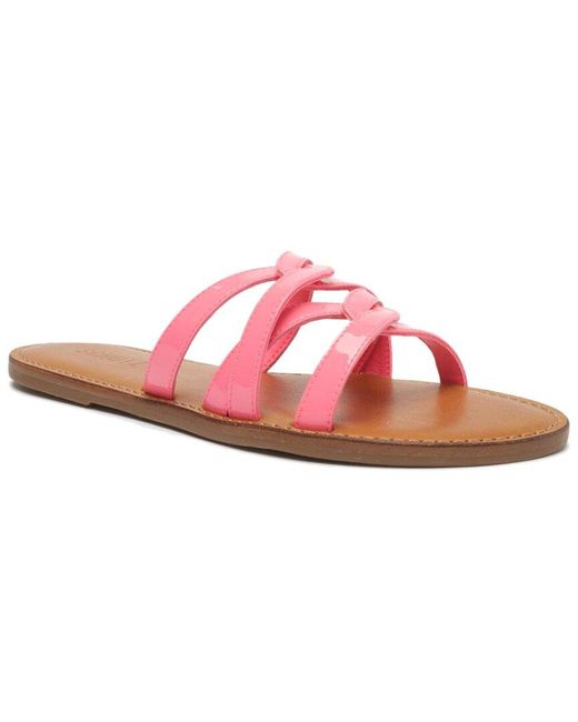 SCHUTZ SHOES Pink Lyta Patent & Leather Sandal