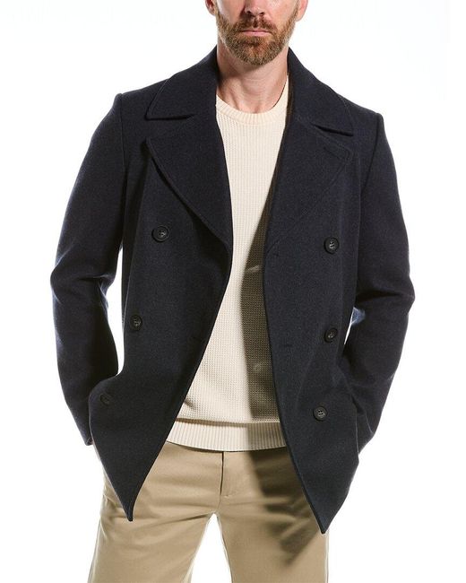Cole haan italian wool blend clearance overcoat