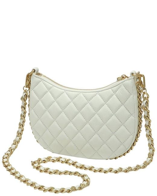 Tiffany & Fred Paris Gray Tiffany And Fred Paris Quilted Leather Chain Shoulder Bag