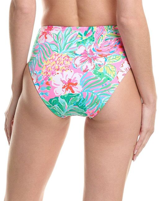 Lilly Pulitzer Pink Bergen High-waist Bikini Bottom