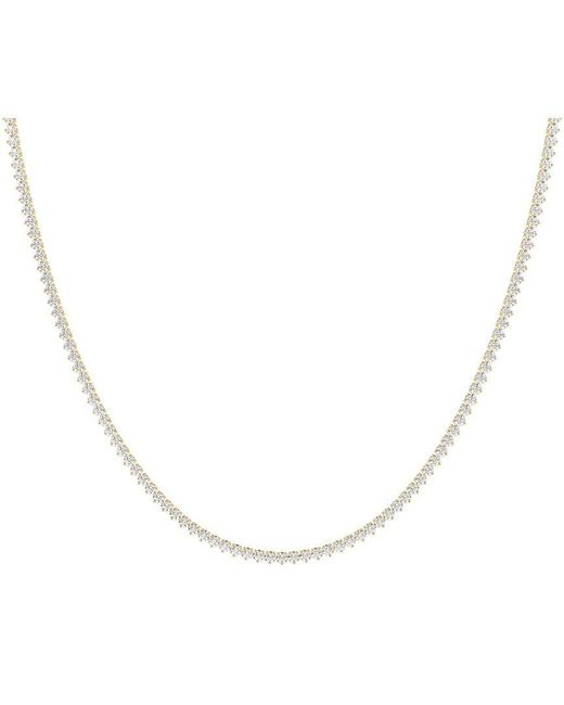 Lab Grown Diamonds White 14K 3.00 Ct. Tw. Lab-Grown Diamond Tennis Necklace