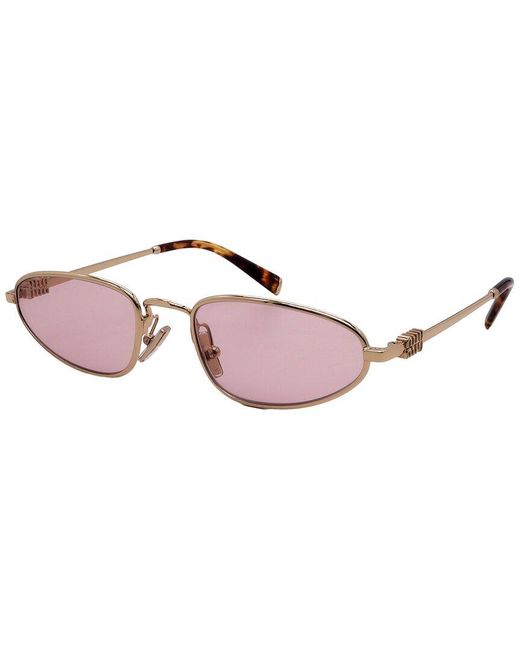 Miu Miu Pink Mu A52S 52Mm Sunglasses