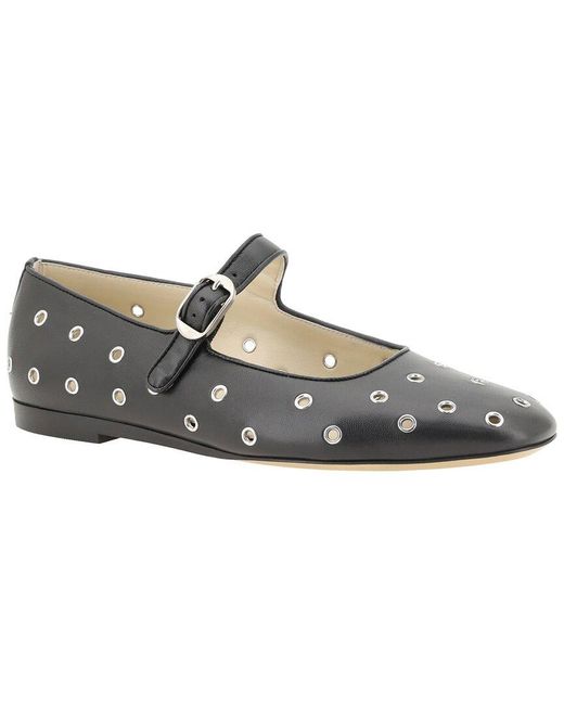 Le Monde Beryl Brown Mary Jane Leather Ballerina Flat