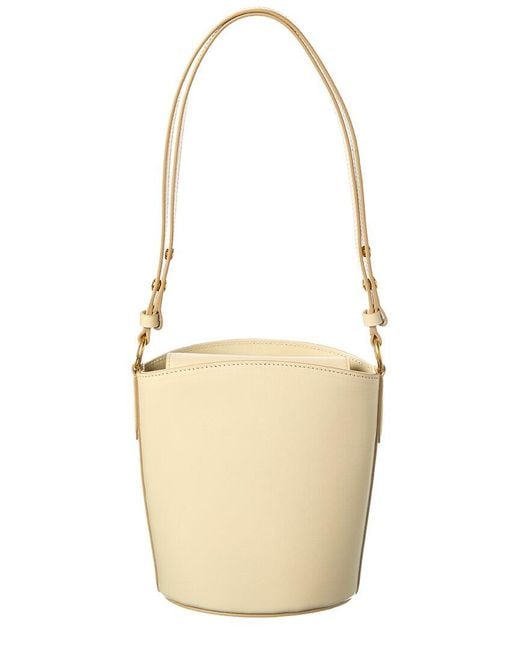 Tom Ford Metallic Logo Small Leather Bucket Bag