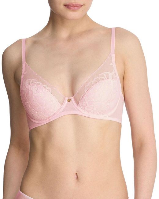Natori Pink Flora Contour Underwire Bra