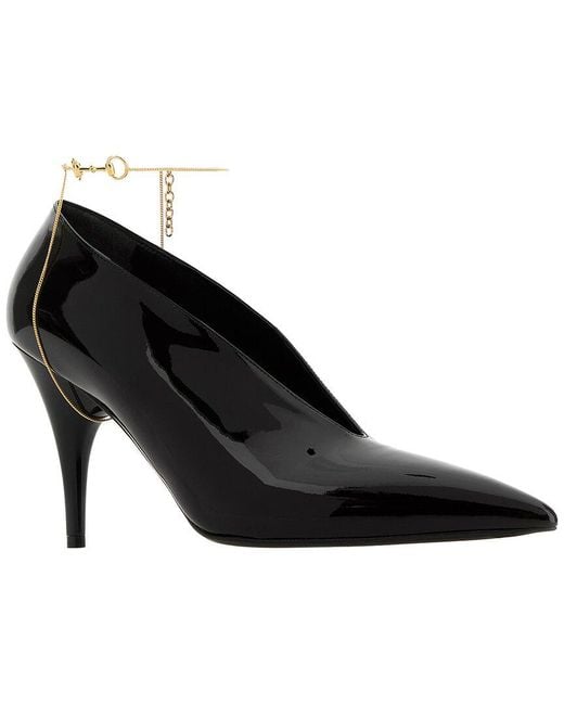 Gucci Black Leather Mule