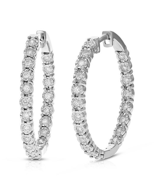 Amairah White 0.50 Ct. Tw. Lab-Grown Diamond Hoops