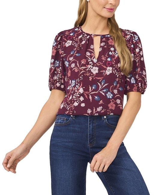 Cece Purple Blouse