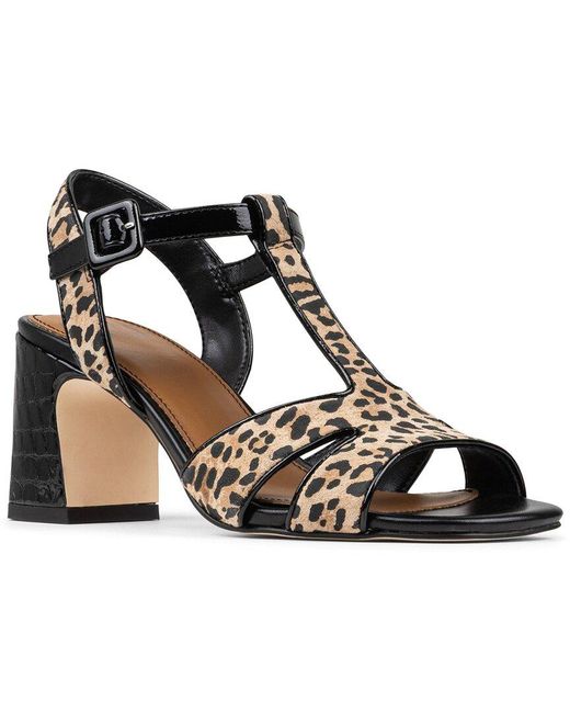 Donald J Pliner Black Dodie Leather Sandal