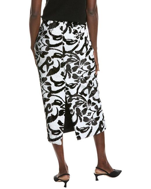 Toccin Black Leilani Sequin Pencil Skirt