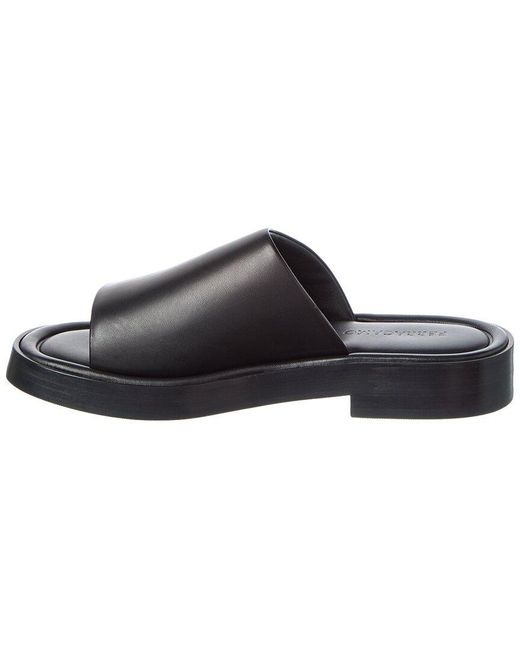 Ferragamo Black Leather Slide for men