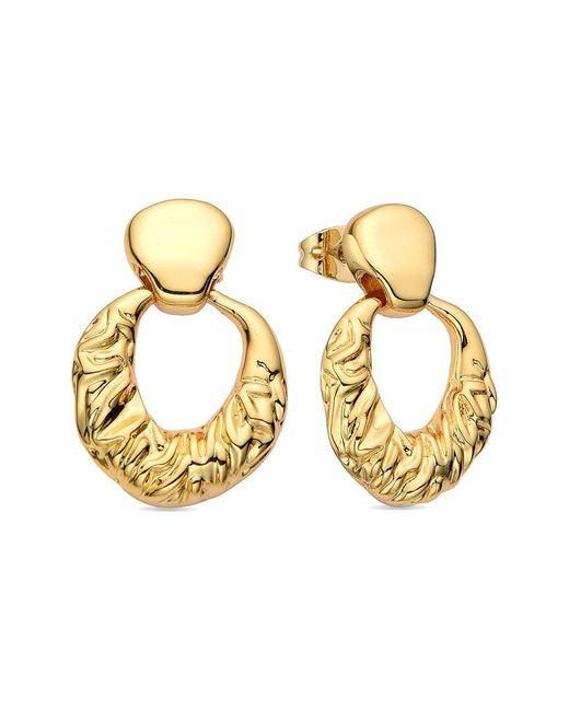 Eye Candy LA Metallic Drop Earrings