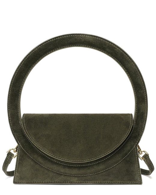 Tiffany & Fred Paris Green Full-Grain Leather Satchel