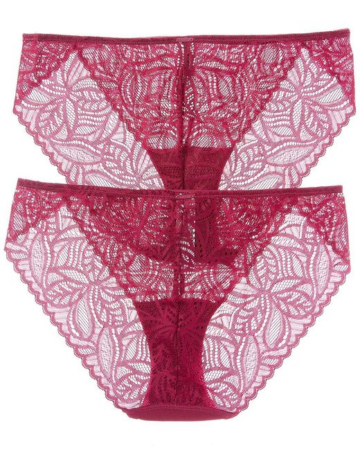 DKNY Pink 2Pk Deco Lace Bikini