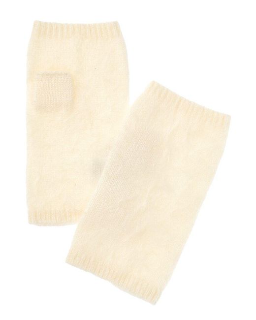 Amicale Cashmere Natural Brushed Cashmere Armwarmers