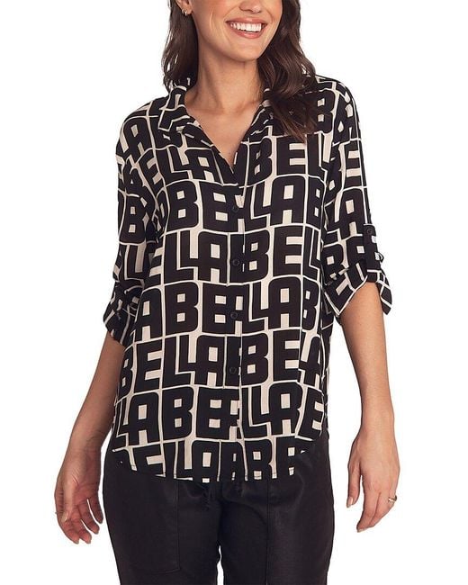 Bella Dahl Black Capri Button Down Shirt