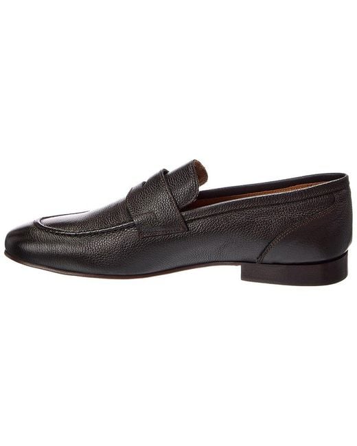 Bruno Magli Brown Nathan Leather Loafer for men